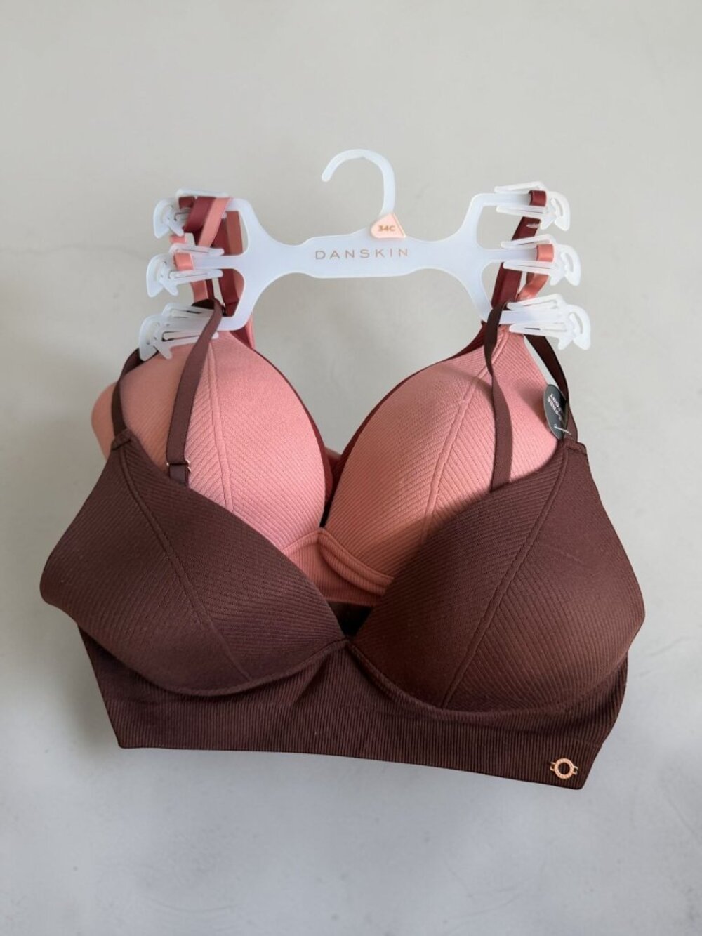 DANSKIN Set of 3 Bras Size 34C NEW NWT Women's